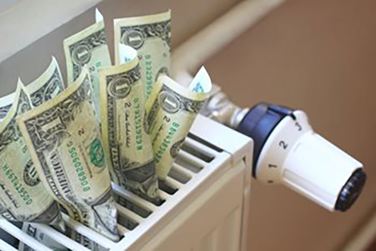 money in furnace