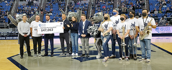 Nevada Band donation photo from January 21, 2022