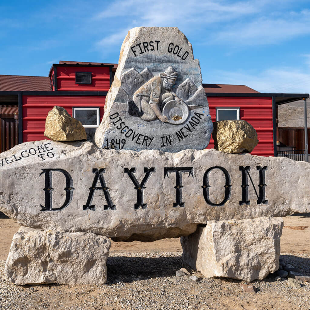 Dayton NV monument sign