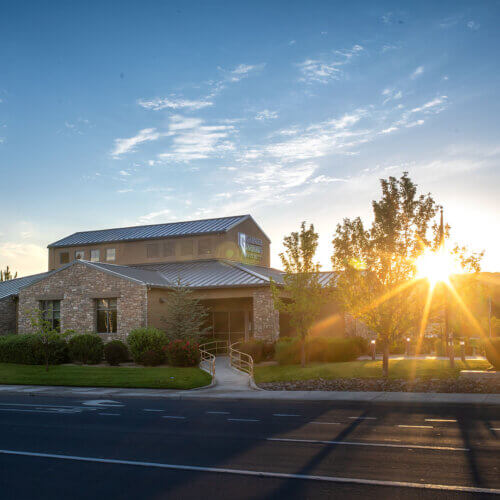 GNCU branch with a sunburst