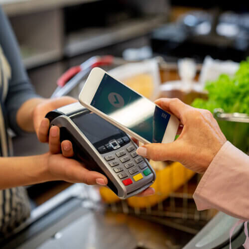 Mobile payment at a store