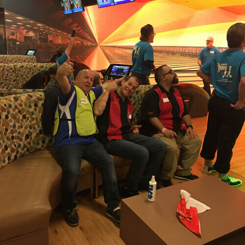 Special Olympics Nevada bowling event