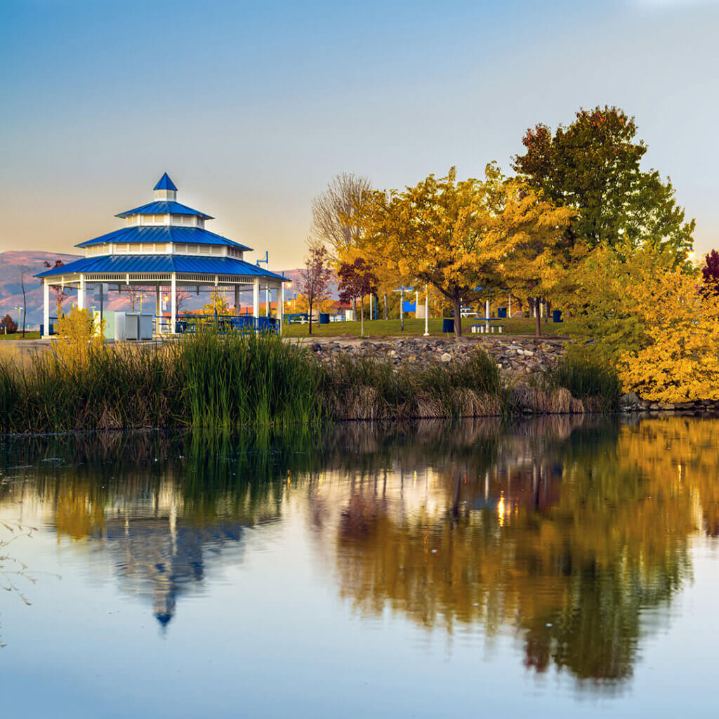 Sparks marina with fall colors