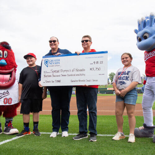 Check presentation at Greater Nevada Field