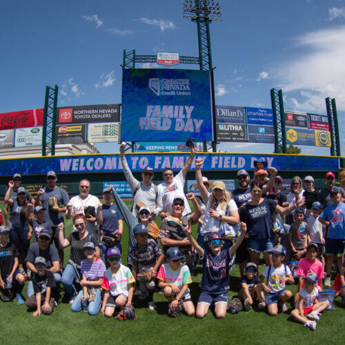 Group photo of the June 2023 Family Field Day participants