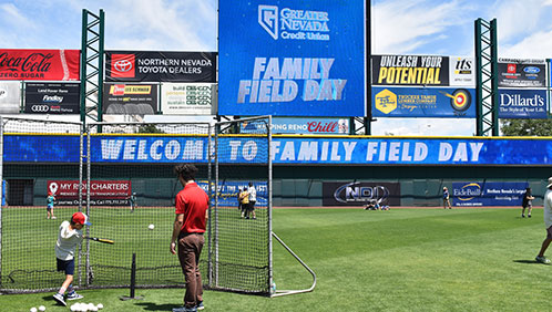 Family Field Day at Greater Nevada Field