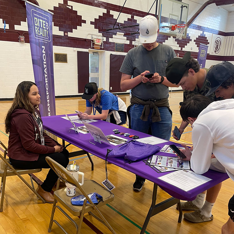 Teens participating in Bite of Reality