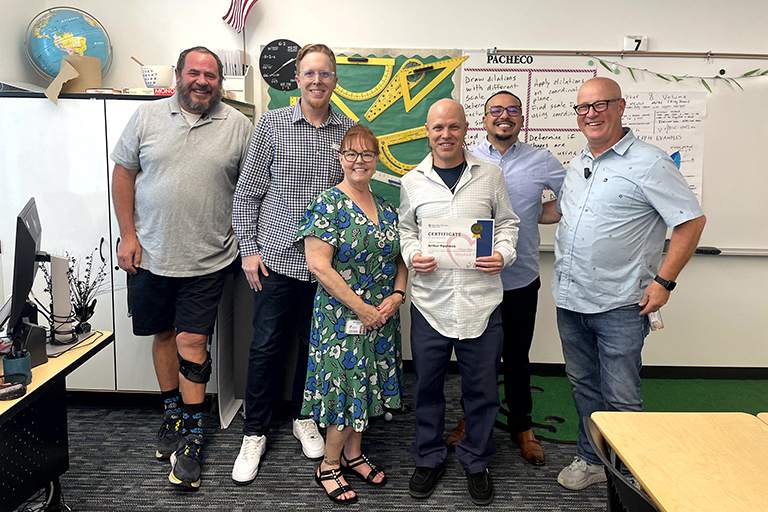 Honoring Arthur (Art) Pacheco – Math Teacher, Hug High School