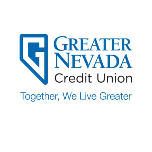 Greater Nevada Credit Union Logo With Together, We Live Greater