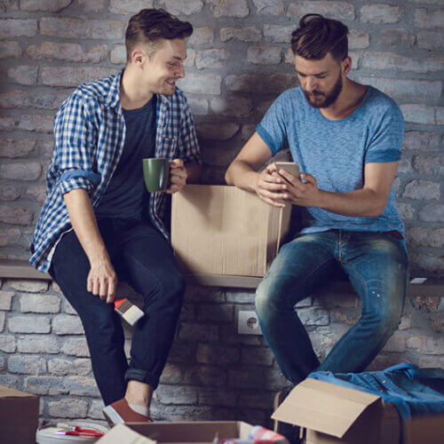 Roommates splitting rent
